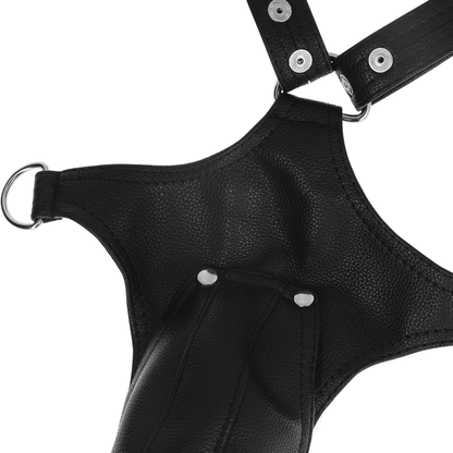 FETISH SUBMISSIVE ATTITUDE - HARNAIS EN CUIR ÉCOLOGIQUE EN FORME DE V POUR HOMMES FETISH SUBMISSIVE ATTITUDE