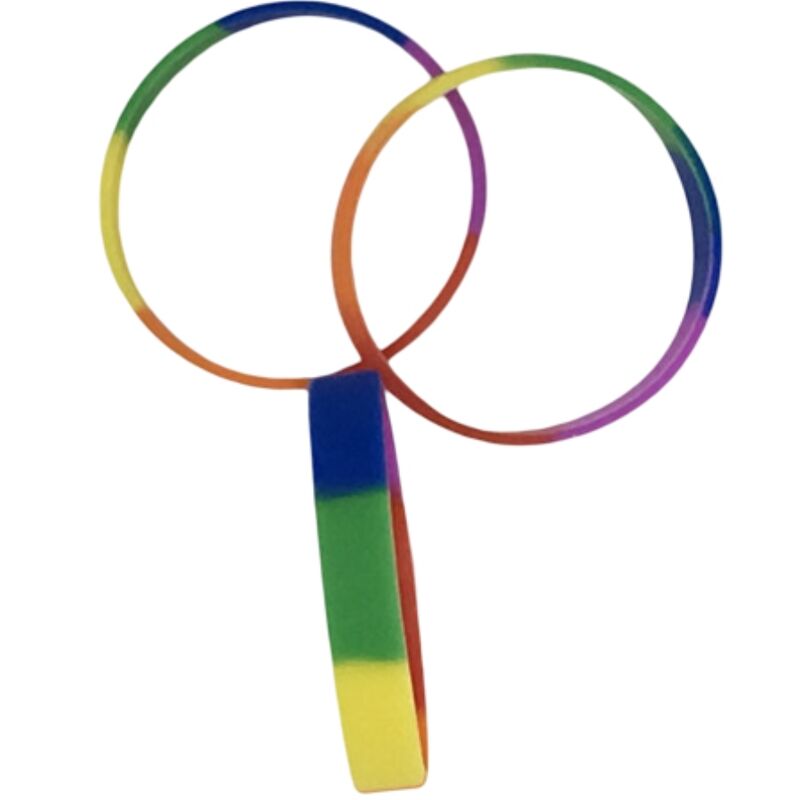 PRIDE - BRACELET EN SILICONE DRAPEAU LGBT PRIDE