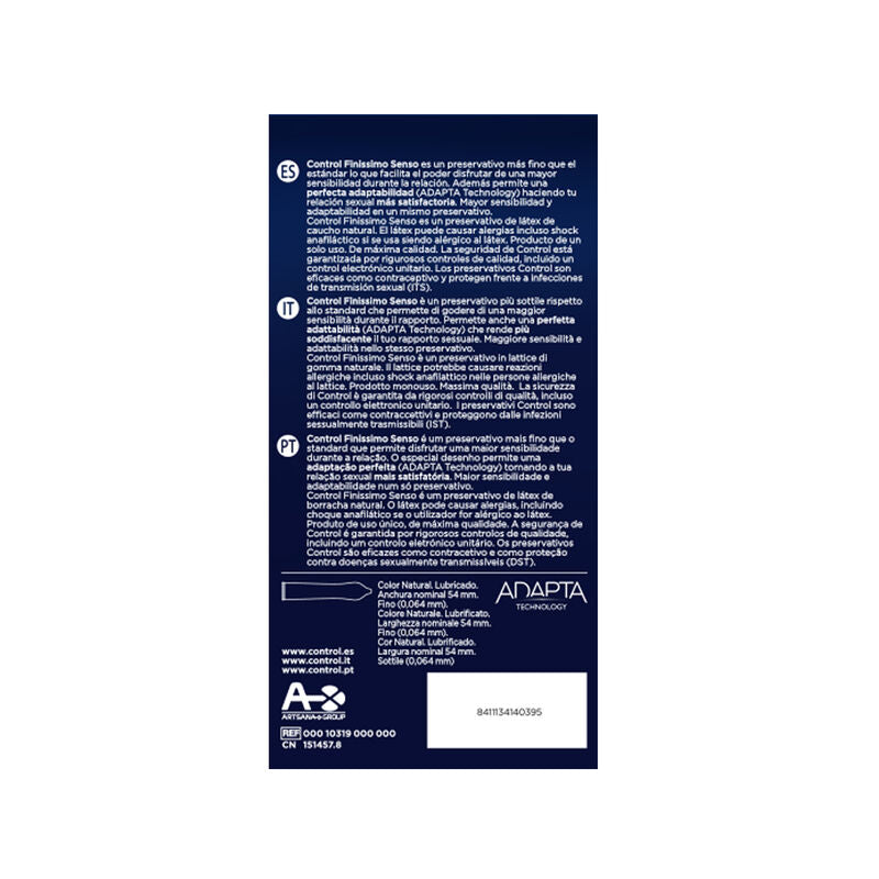CONTROL - ADAPTA CONDOMS 24 UNITS CONTROL CONDOMS