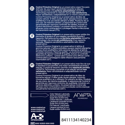 CONTROL - FINISSIMO ORIGINAL 6 UNITÉS CONTROL CONDOMS