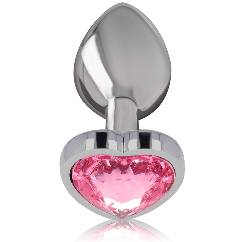 INTENSE - PLUG ANAL EN MÉTAL ALUMINIUM COEUR ROSE TAILLE L INTENSE ANAL TOYS