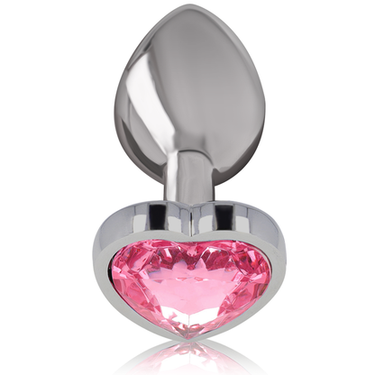 INTENSE - PLUG ANAL EN MÉTAL ALUMINIUM COEUR ROSE TAILLE L INTENSE ANAL TOYS