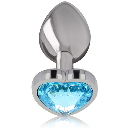 INTENSE - PLUG ANAL MÉTAL ALUMINIUM COEUR BLEU TAILLE M INTENSE ANAL TOYS