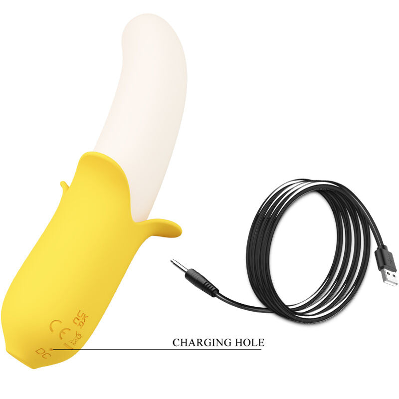 PRETTY LOVE - BANANA GEEK SUPER POWER 7 VIBRATIONS UP&DOWN SILICONE NOIR PRETTY LOVE