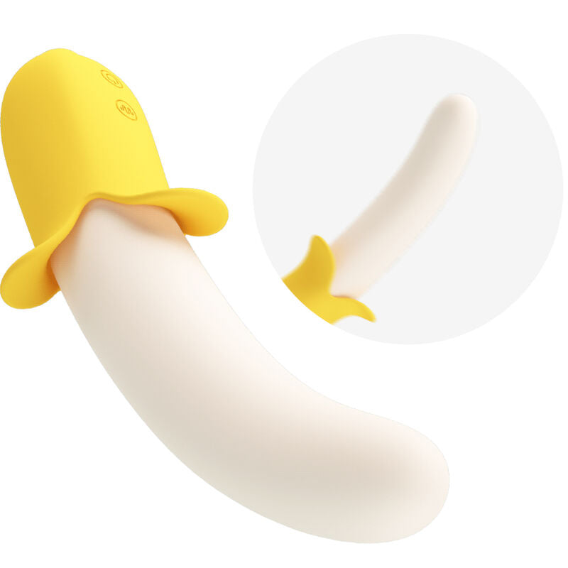PRETTY LOVE - BANANA GEEK SUPER POWER 7 VIBRATIONS UP&DOWN SILICONE NOIR PRETTY LOVE
