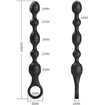 PRETTY LOVE - BALLES ANAL VAN 10 VIBRATIONS RECHARGEABLES EN SILICONE PRETTY LOVE