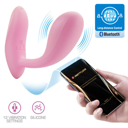 PRETTY LOVE - BAIRD APPLICATION G-SPOT 12 VIBRATIONS RECHARGEABLE ROSE PRETTY LOVE FLIRTATION