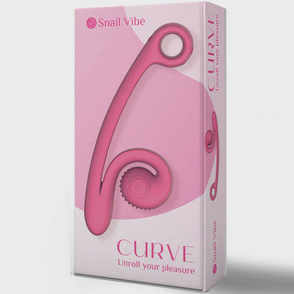 SNAIL VIBE - VIBRATEUR COURBE ROSE SNAIL VIBE