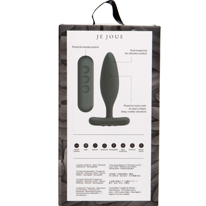 JE JOUE - VIBRATEUR VESTA PLUG ANAL NOIR JE JOUE