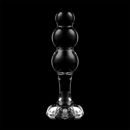 NEBULA SERIES BY IBIZA - MODÈLE 1 BOUCHON EN VERRE BOROSILICATE TRANSPARENT 10.5 CM -O- 3 CM NEBULA SERIES BY IBIZA