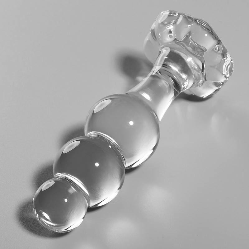 NEBULA SERIES BY IBIZA - MODÈLE 1 BOUCHON EN VERRE BOROSILICATE TRANSPARENT 10.5 CM -O- 3 CM NEBULA SERIES BY IBIZA