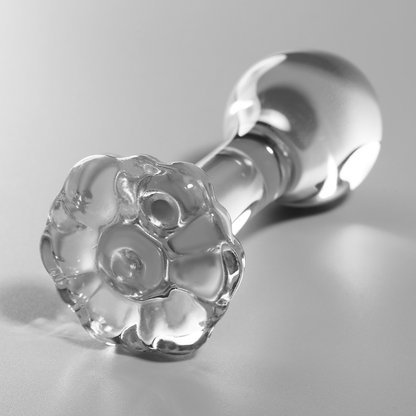 NEBULA SERIES BY IBIZA - PLUG ANAL MODÈLE 2 VERRE BOROSILICATE CLAIR 11 CM -O- 3.5 CM NEBULA SERIES BY IBIZA