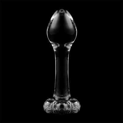 NEBULA SERIES BY IBIZA - PLUG ANAL MODÈLE 2 VERRE BOROSILICATE CLAIR 11 CM -O- 3.5 CM NEBULA SERIES BY IBIZA