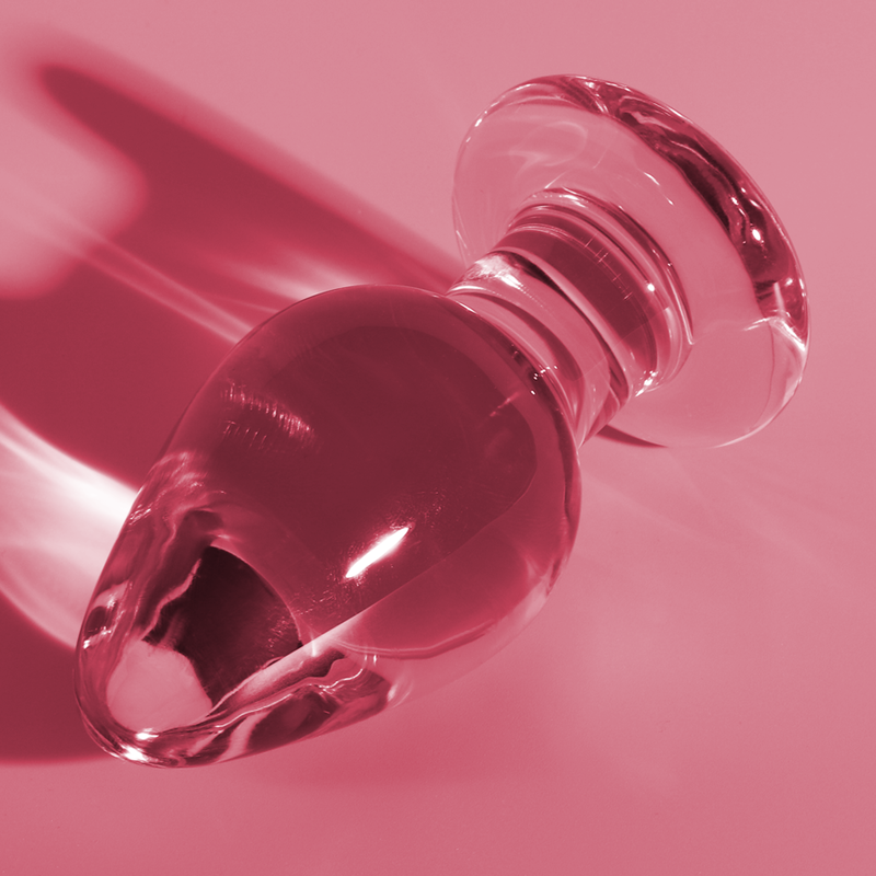 NEBULA SERIES BY IBIZA - PLUG ANAL MODÈLE 3 VERRE BOROSILICATE ROSE 11 CM -O- 5 CM NEBULA SERIES BY IBIZA