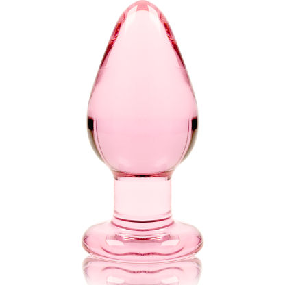 NEBULA SERIES BY IBIZA - PLUG ANAL MODÈLE 3 VERRE BOROSILICATE ROSE 11 CM -O- 5 CM NEBULA SERIES BY IBIZA