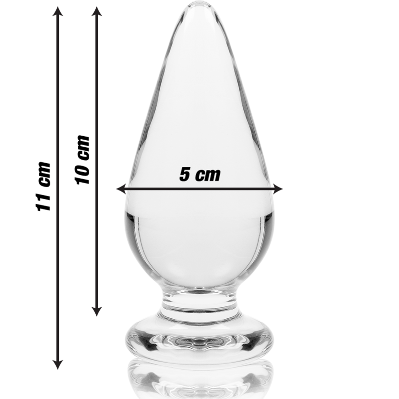 NEBULA SERIES BY IBIZA - PLUG ANAL MODÈLE 4 VERRE BOROSILICATE CLAIR 11 CM -O- 5 CM NEBULA SERIES BY IBIZA