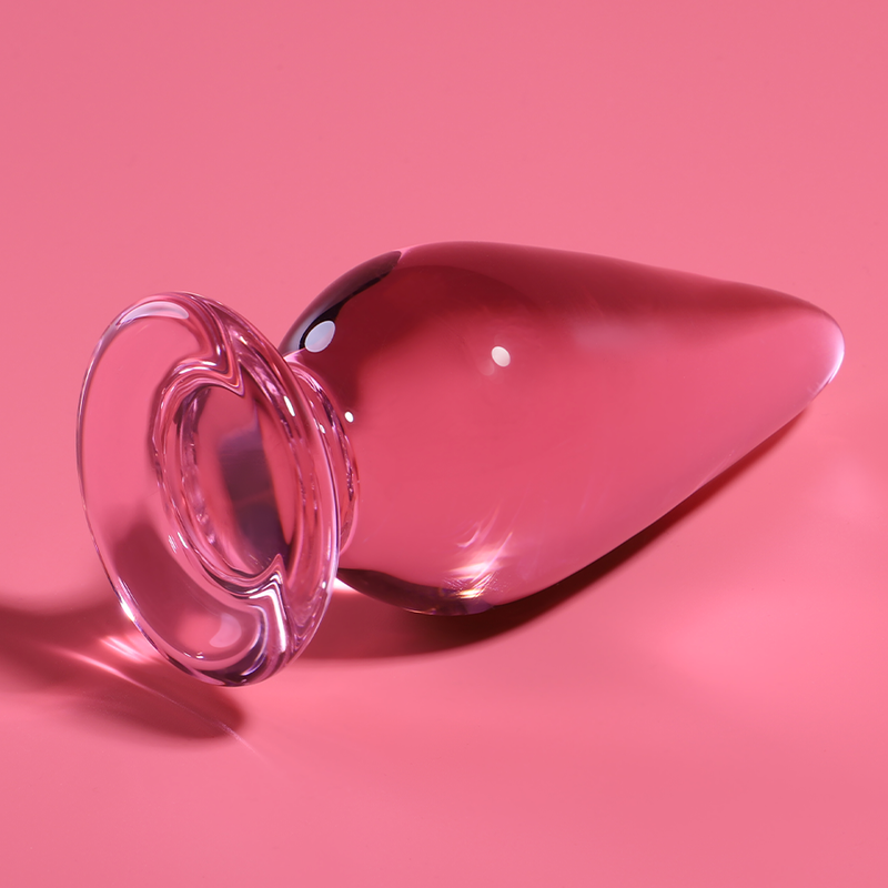 NEBULA SERIES BY IBIZA - PLUG ANAL MODÈLE 4 VERRE BOROSILICATE ROSE 11 CM -O- 5 CM NEBULA SERIES BY IBIZA