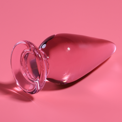NEBULA SERIES BY IBIZA - PLUG ANAL MODÈLE 4 VERRE BOROSILICATE ROSE 11 CM -O- 5 CM NEBULA SERIES BY IBIZA