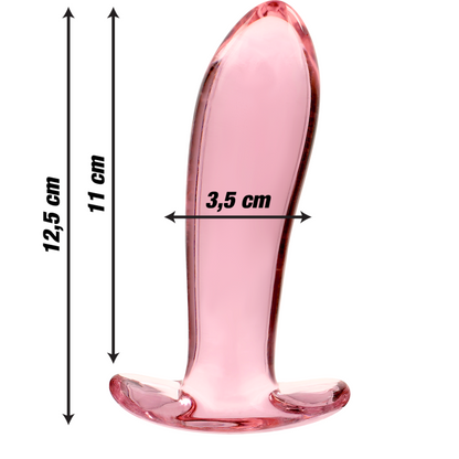 NEBULA SERIES BY IBIZA - PLUG ANAL MODÈLE 5 VERRE BOROSILICATE ROSE 12.5 CM -O- 3.5 CM NEBULA SERIES BY IBIZA