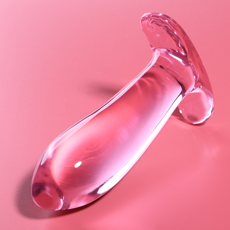 NEBULA SERIES BY IBIZA - PLUG ANAL MODÈLE 5 VERRE BOROSILICATE ROSE 12.5 CM -O- 3.5 CM NEBULA SERIES BY IBIZA