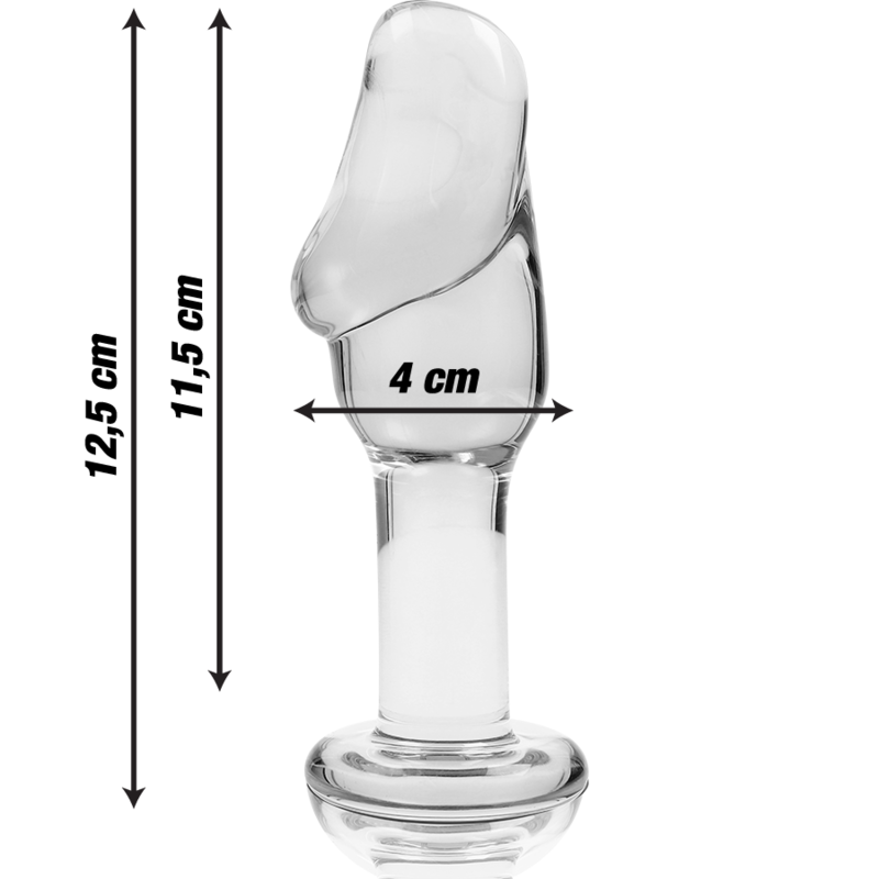 NEBULA SERIES BY IBIZA - PLUG ANAL MODÈLE 6 VERRE BOROSILICATE CLAIR 12.5 CM -O- 4 CM NEBULA SERIES BY IBIZA