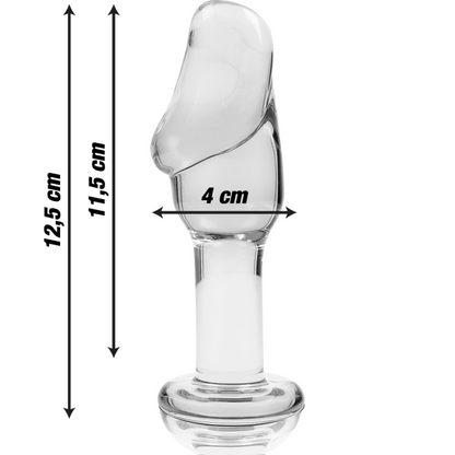 NEBULA SERIES BY IBIZA - PLUG ANAL MODÈLE 6 VERRE BOROSILICATE CLAIR 12.5 CM -O- 4 CM NEBULA SERIES BY IBIZA