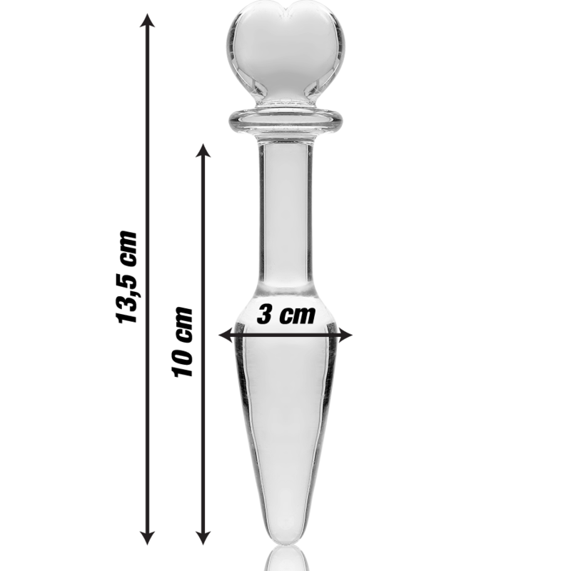 NEBULA SERIES BY IBIZA - PLUG ANAL MODÈLE 7 VERRE BOROSILICATE CLAIR 13.5 CM -O- 3 CM NEBULA SERIES BY IBIZA