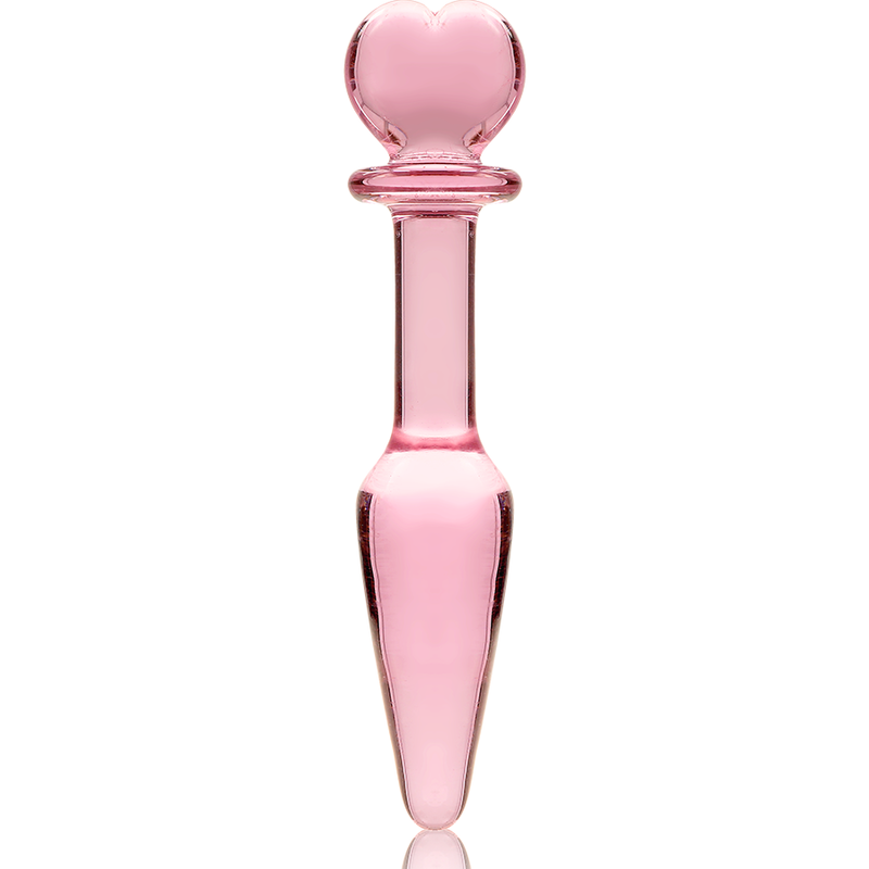 NEBULA SERIES BY IBIZA - PLUG ANAL MODÈLE 7 VERRE BOROSILICATE ROSE 13.5 CM -O- 3 CM NEBULA SERIES BY IBIZA