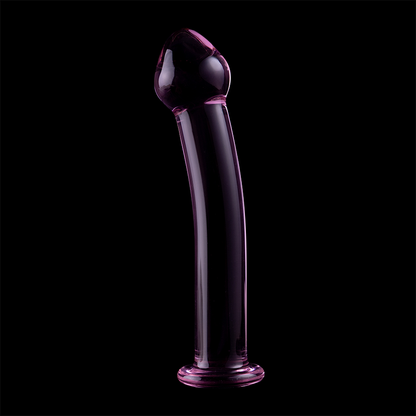 NEBULA SERIES BY IBIZA - MODÈLE 11 GODE EN VERRE BOROSILICATE ROSE 16 CM -O- 3 CM NEBULA SERIES BY IBIZA