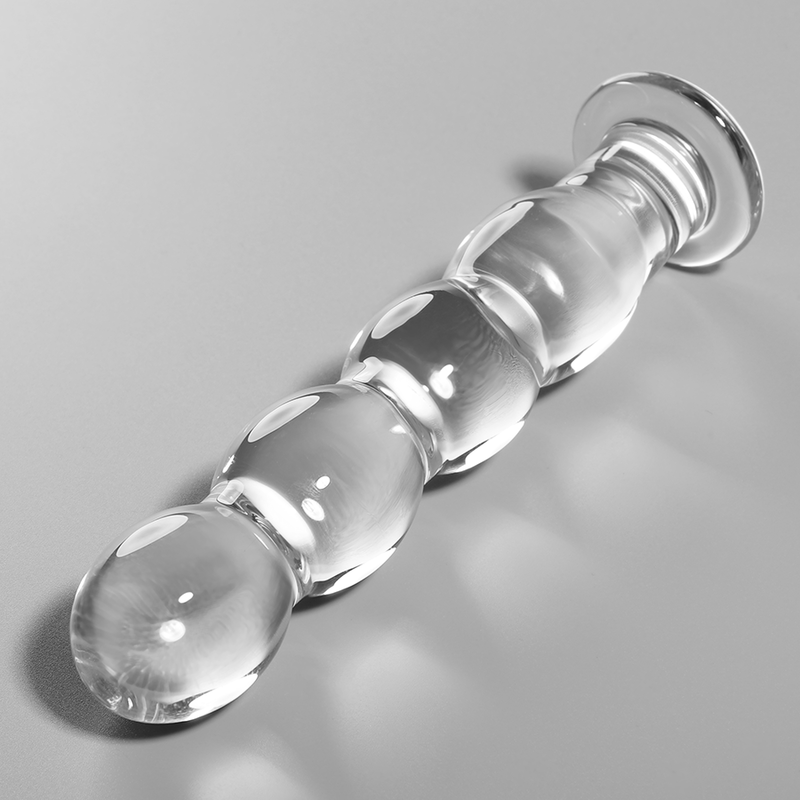 NEBULA SERIES BY IBIZA - MODÈLE 10 GODE EN VERRE BOROSILICATE CLAIR 16.5 CM -O- 3.5 CM NEBULA SERIES BY IBIZA