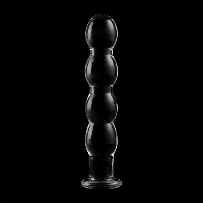 NEBULA SERIES BY IBIZA - MODÈLE 10 GODE EN VERRE BOROSILICATE CLAIR 16.5 CM -O- 3.5 CM NEBULA SERIES BY IBIZA