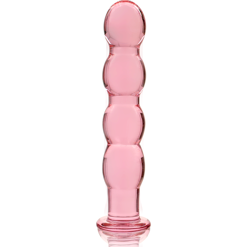 NEBULA SERIES BY IBIZA - MODÈLE 10 GODE EN VERRE BOROSILICATE ROSE 16.5 CM -O- 3.5 CM NEBULA SERIES BY IBIZA
