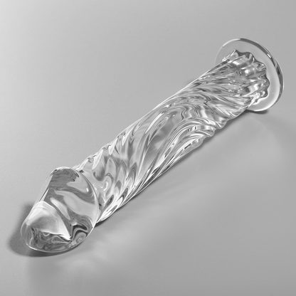 NEBULA SERIES BY IBIZA - MODÈLE 12 GODE EN VERRE BOROSILICATE CLAIR 17 CM -O- 3.5 CM NEBULA SERIES BY IBIZA
