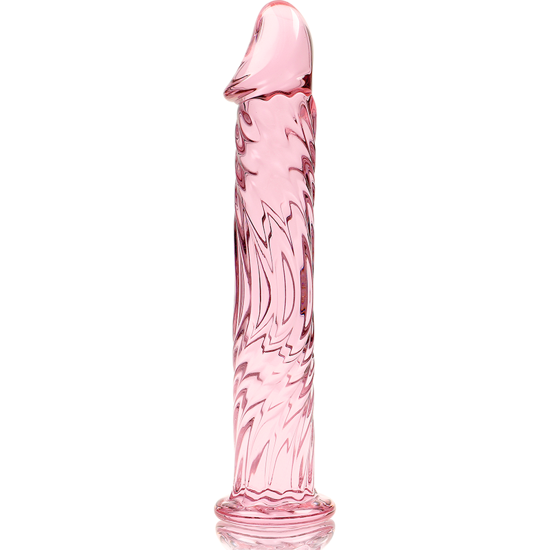 NEBULA SERIES BY IBIZA - MODÈLE 12 GODE EN VERRE BOROSILICATE ROSE 17 CM -O- 3.5 CM NEBULA SERIES BY IBIZA