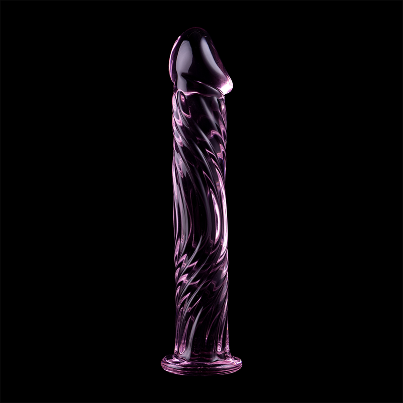 NEBULA SERIES BY IBIZA - MODÈLE 12 GODE EN VERRE BOROSILICATE ROSE 17 CM -O- 3.5 CM NEBULA SERIES BY IBIZA