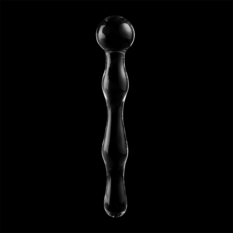 NEBULA SERIES BY IBIZA - MODÈLE 13 GODE EN VERRE BOROSILICATE CLAIR 18 CM -O- 3.5 CM NEBULA SERIES BY IBIZA