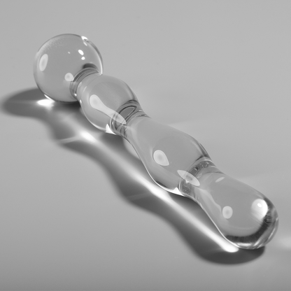 NEBULA SERIES BY IBIZA - MODÈLE 13 GODE EN VERRE BOROSILICATE CLAIR 18 CM -O- 3.5 CM NEBULA SERIES BY IBIZA