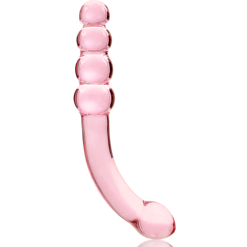 NEBULA SERIES BY IBIZA - MODÈLE 14 GODE EN VERRE BOROSILICATE ROSE 18.5 CM -O- 3 CM NEBULA SERIES BY IBIZA