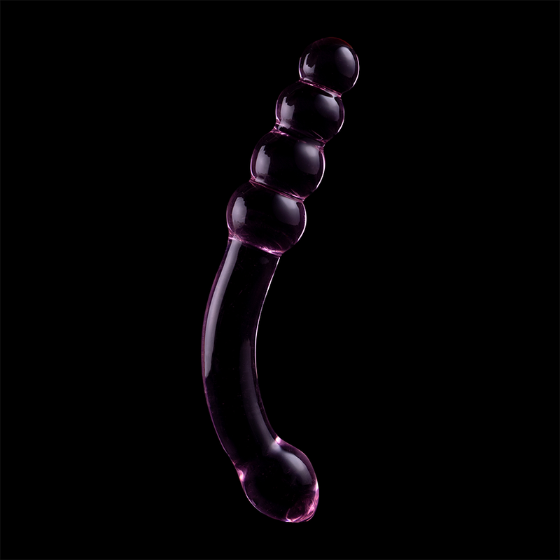NEBULA SERIES BY IBIZA - MODÈLE 14 GODE EN VERRE BOROSILICATE ROSE 18.5 CM -O- 3 CM NEBULA SERIES BY IBIZA