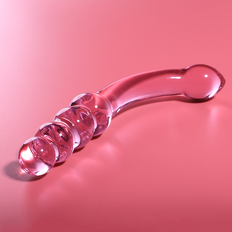 NEBULA SERIES BY IBIZA - MODÈLE 14 GODE EN VERRE BOROSILICATE ROSE 18.5 CM -O- 3 CM NEBULA SERIES BY IBIZA