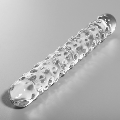 NEBULA SERIES BY IBIZA - MODÈLE 15 GODE EN VERRE BOROSILICATE CLAIR 18.5 CM -O- 3 CM NEBULA SERIES BY IBIZA