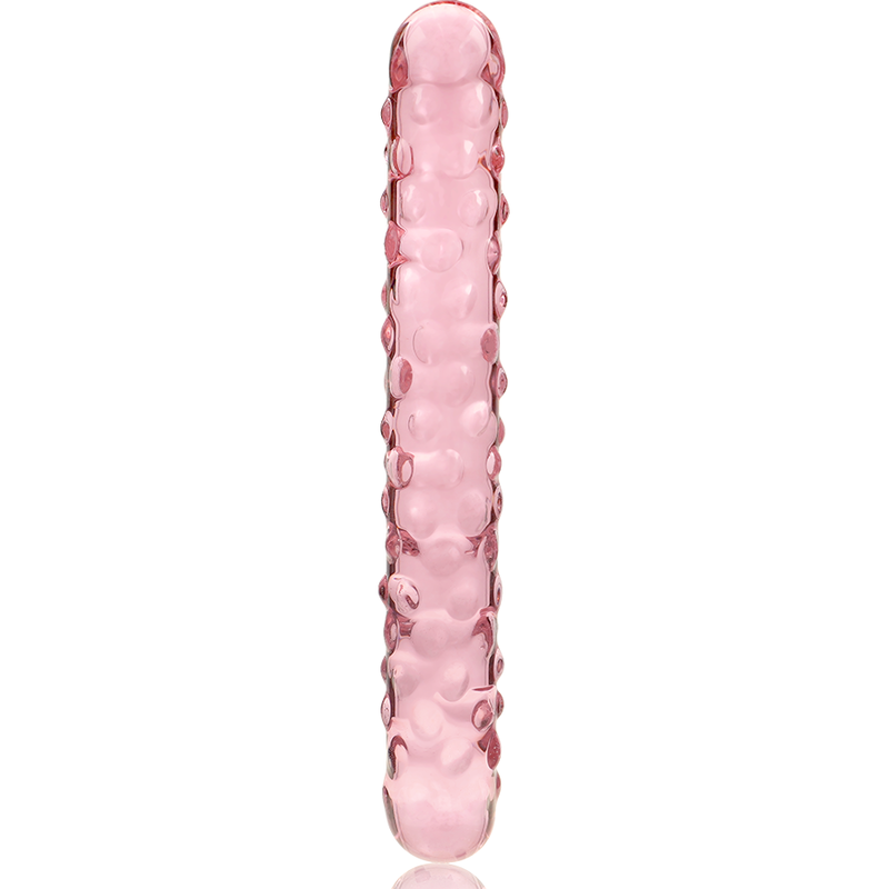 NEBULA SERIES BY IBIZA - MODÈLE 15 GODE EN VERRE BOROSILICATE ROSE 18.5 CM -O- 3 CM NEBULA SERIES BY IBIZA