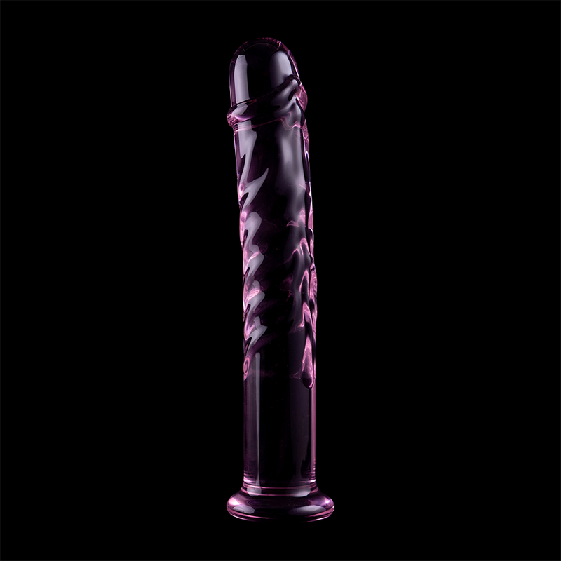 NEBULA SERIES BY IBIZA - MODÈLE 16 GODE EN VERRE BOROSILICATE ROSE 18.5 CM -O- 3 CM NEBULA SERIES BY IBIZA