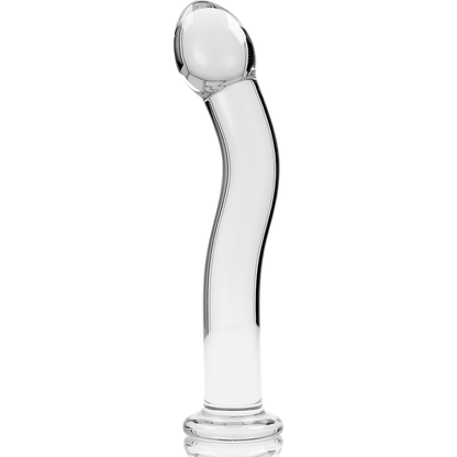 NEBULA SERIES BY IBIZA - MODÈLE 18 GODE EN VERRE BOROSILICATE CLAIR 18.5 CM -O- 3.5 CM NEBULA SERIES BY IBIZA