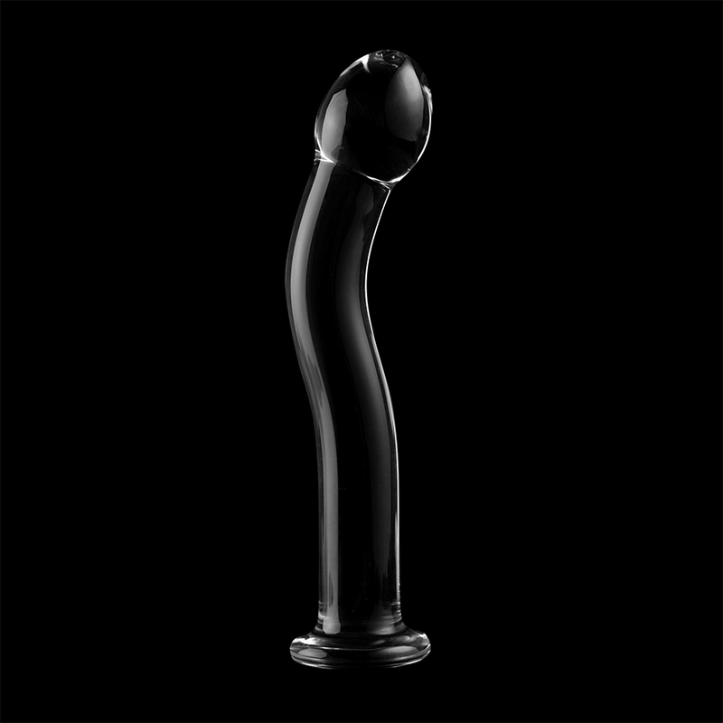 NEBULA SERIES BY IBIZA - MODÈLE 18 GODE EN VERRE BOROSILICATE CLAIR 18.5 CM -O- 3.5 CM NEBULA SERIES BY IBIZA