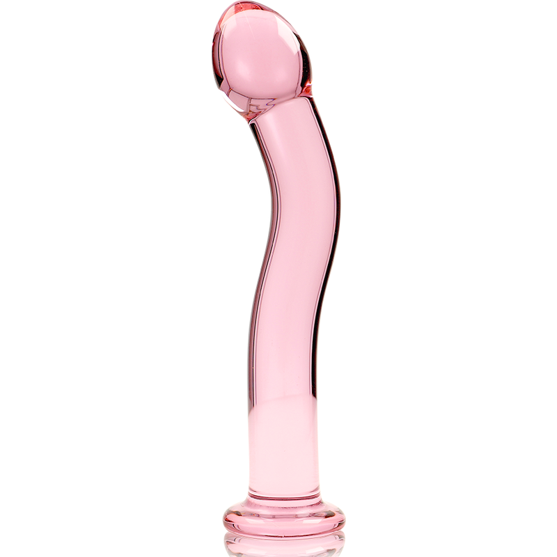 NEBULA SERIES BY IBIZA - MODÈLE 18 GODE EN VERRE BOROSILICATE ROSE 18.5 CM -O- 3.5 CM NEBULA SERIES BY IBIZA