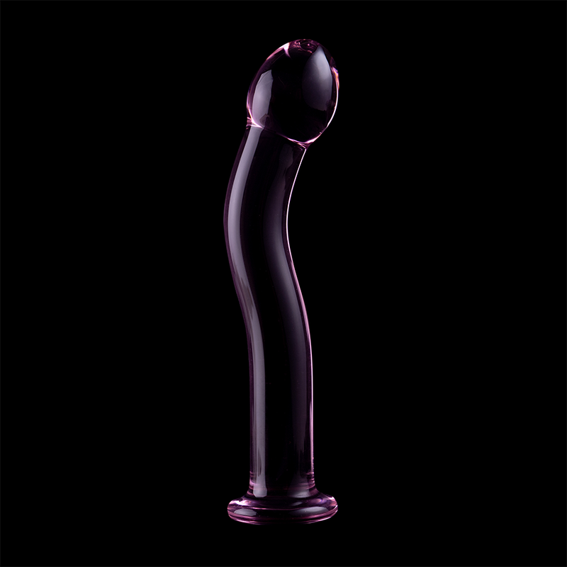 NEBULA SERIES BY IBIZA - MODÈLE 18 GODE EN VERRE BOROSILICATE ROSE 18.5 CM -O- 3.5 CM NEBULA SERIES BY IBIZA