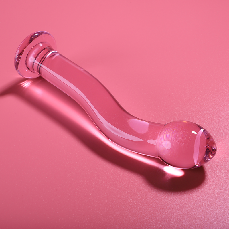 NEBULA SERIES BY IBIZA - MODÈLE 18 GODE EN VERRE BOROSILICATE ROSE 18.5 CM -O- 3.5 CM NEBULA SERIES BY IBIZA