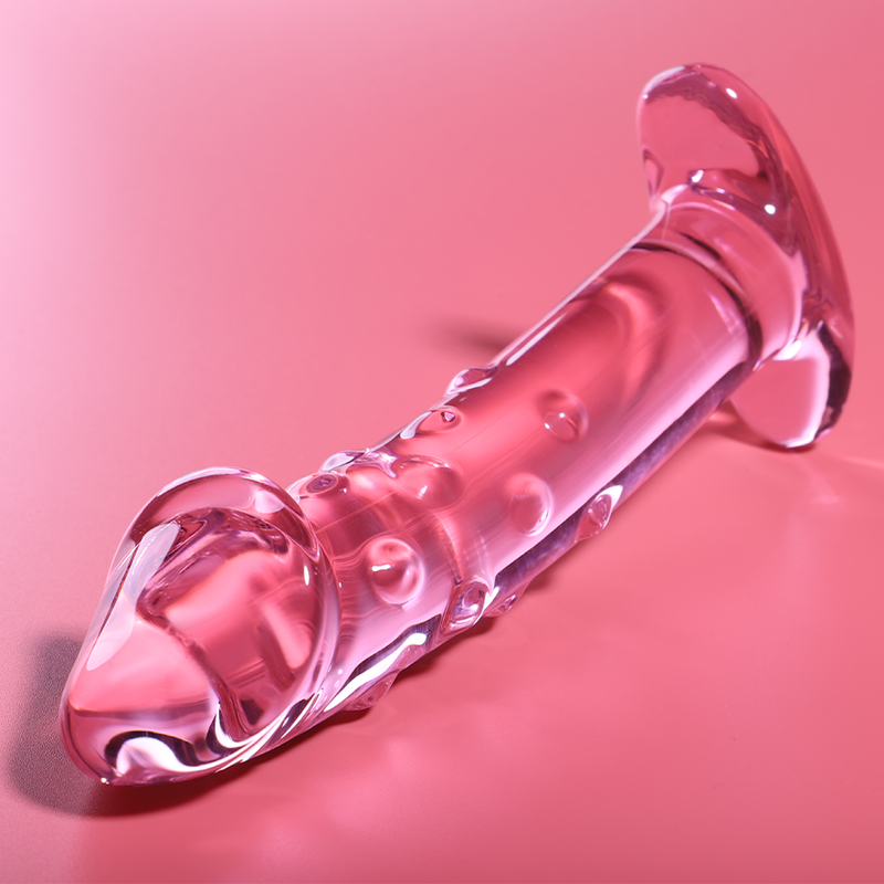NEBULA SERIES BY IBIZA - MODÈLE 19 GODE EN VERRE BOROSILICATE ROSE 18.5 CM -O- 4 CM NEBULA SERIES BY IBIZA