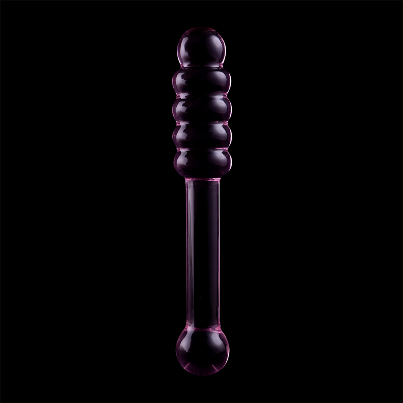 NEBULA SERIES BY IBIZA - MODÈLE 20 GODE EN VERRE BOROSILICATE ROSE 20.5 CM -O- 3 CM NEBULA SERIES BY IBIZA